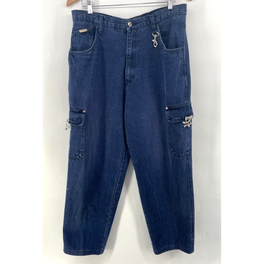 Vintage 90s Y2k Pure Gear Baggy Jeans Fits 33x28.5 High Rise Skater Grunge Alt